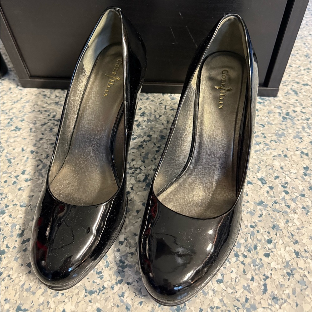 Cole Haan Black Patent Leather Women's Heels